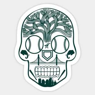 Oakland Sugar Skull Sticker